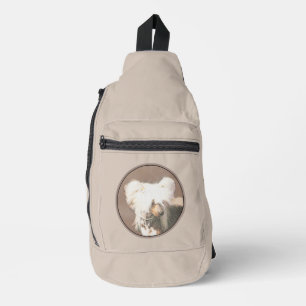 Chinesischer Crested Hairless Malerei Original Hun Crossbody Bag