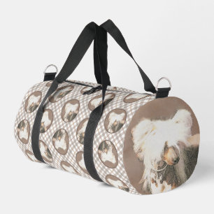 Chinesischer Crested Hairless Malerei Original Hun Duffle Bag