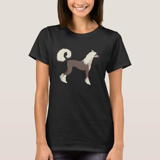 Chinesischer Crested Hund T-Shirt (Vorderseite)