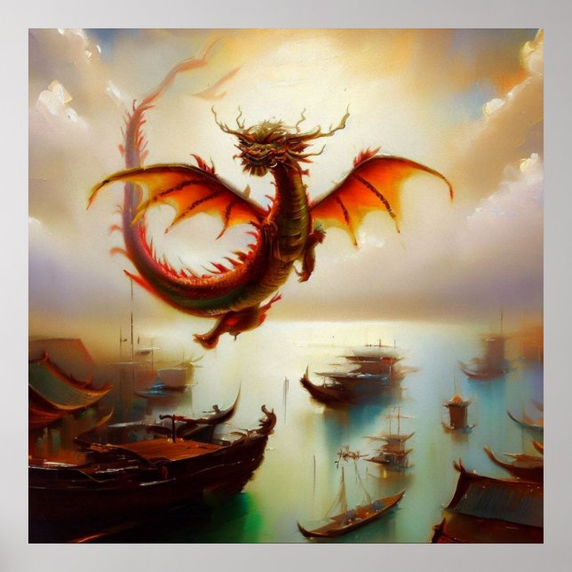 Chinesischer Drache (10) Poster (Vorne)