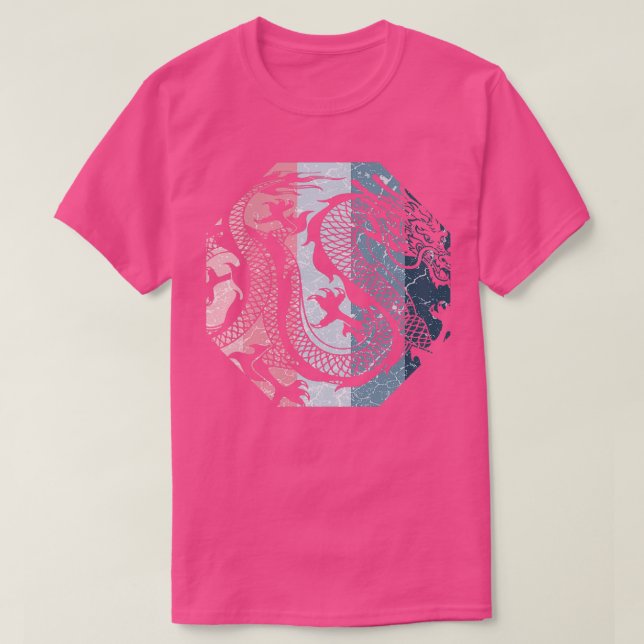 Chinesischer Drache 28 T-Shirt (Design vorne)