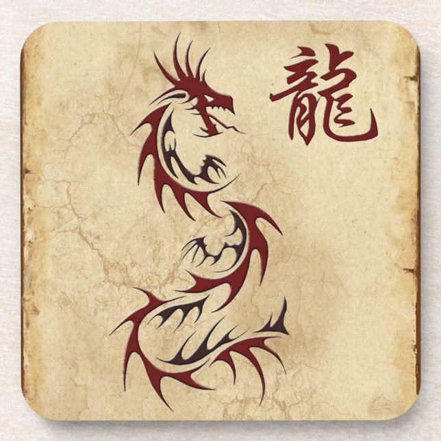 Chinesischer Drache - Asiatische Untersetzer (Vorderseite)