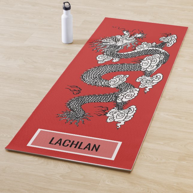 Chinesischer Drache auf dem Roten Individuelle Nam Yogamatte (Beispiel)