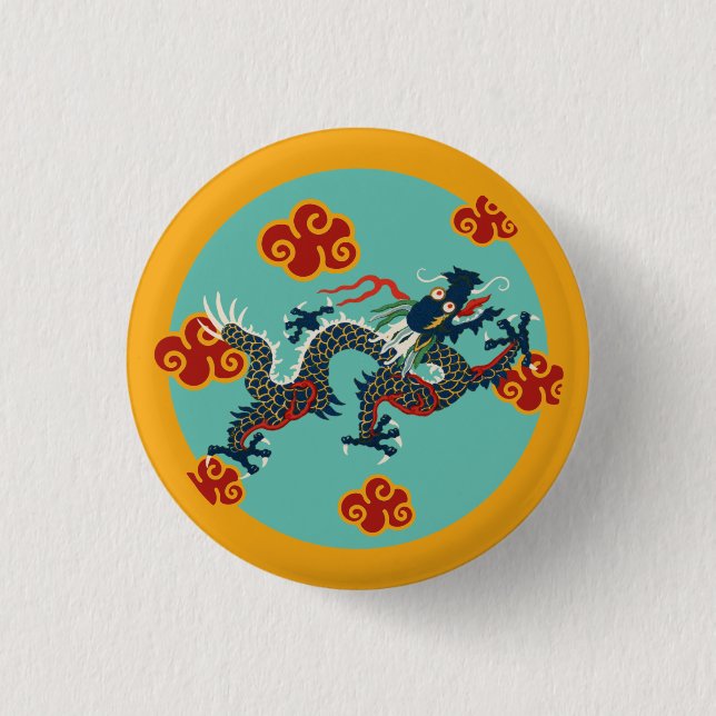 Chinesischer Drache Button (Vorderseite)