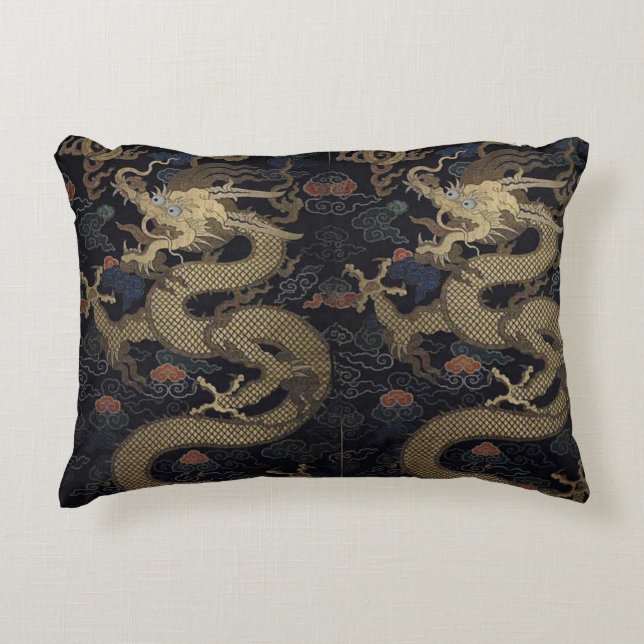 Chinesischer Drache Dekokissen (Vorderseite)