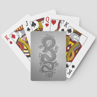 Chinesischer Drache, Effekt aus rostfreiem Stahl Spielkarten
