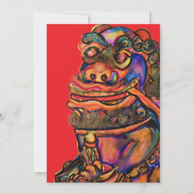 Chinesischer Drache Einladung (Vorderseite)