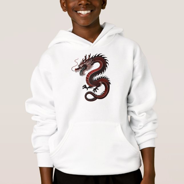 Chinesischer Drache Grafik  Hoodie (Vorderseite)