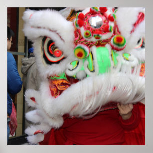 Chinesischer Drache in Philadelphia Poster