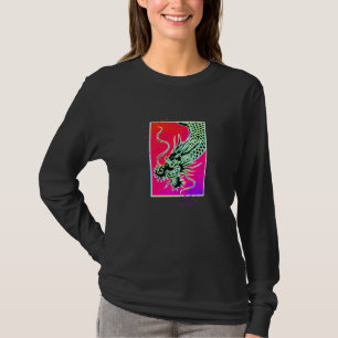 Chinesischer Drache Japanische Kunst T-Shirt