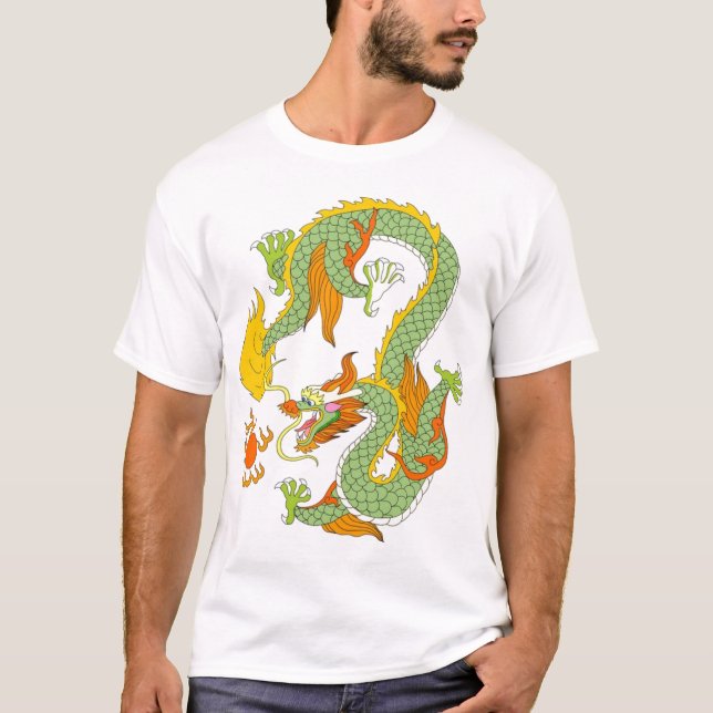 chinesischer Drache, Kaiser, Gott, Göttin, Lord, T-Shirt (Vorderseite)