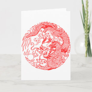 Chinesischer Drache Karte