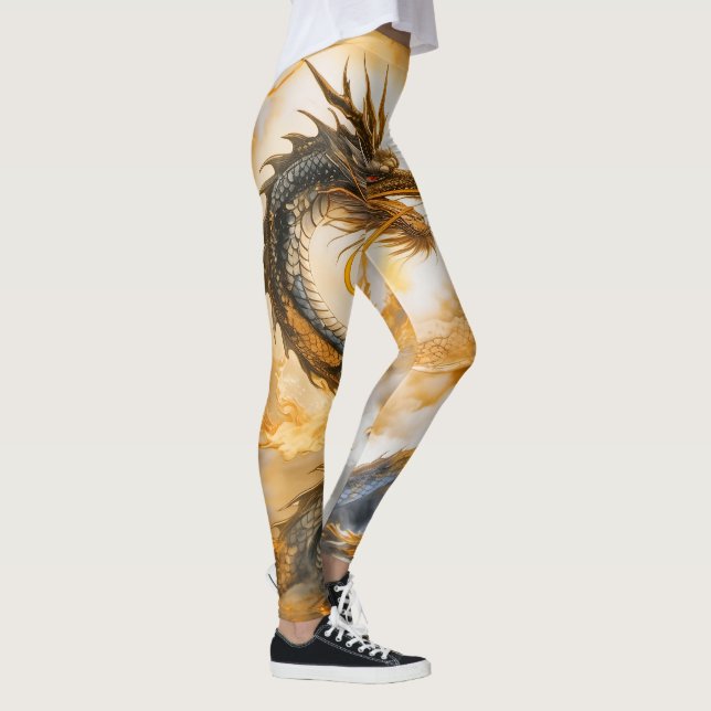 Chinesischer Drache Leggings (Rechts)