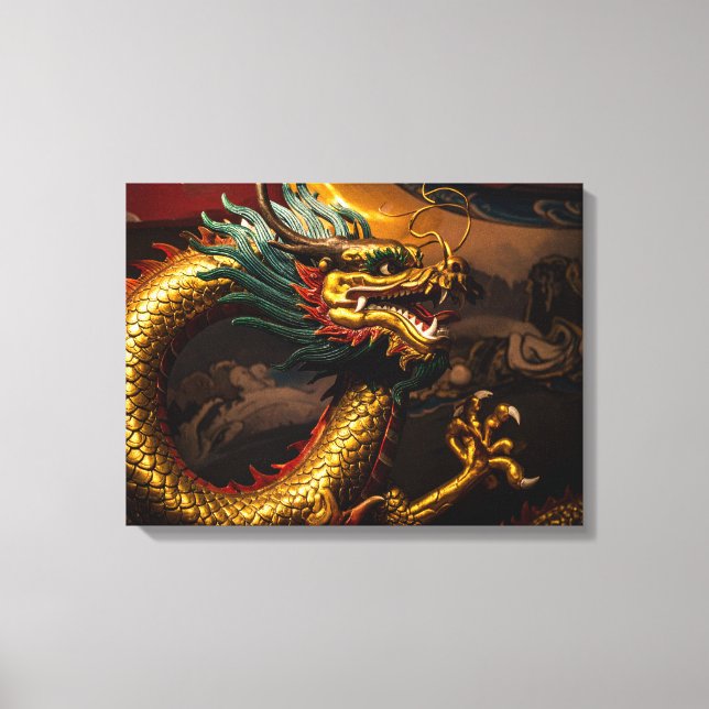 Chinesischer Drache Leinwanddruck (Vorderseite)