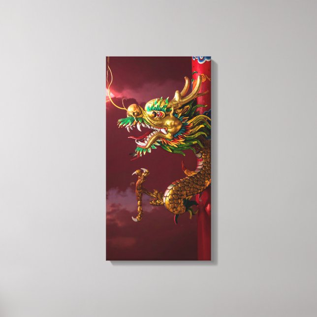 chinesischer Drache Leinwanddruck (Vorderseite)