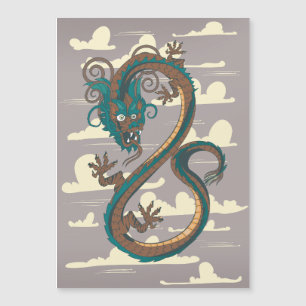 Chinesischer Drache Magnetkarte