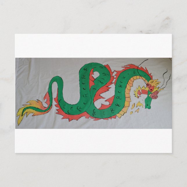 Chinesischer Drache Postkarte (Vorderseite)