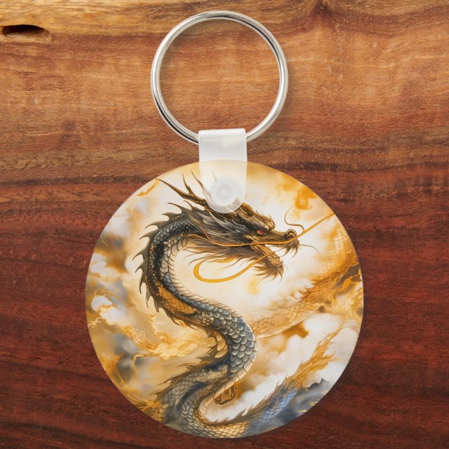 Chinesischer Drache Schlüsselanhänger (Vorderseite)