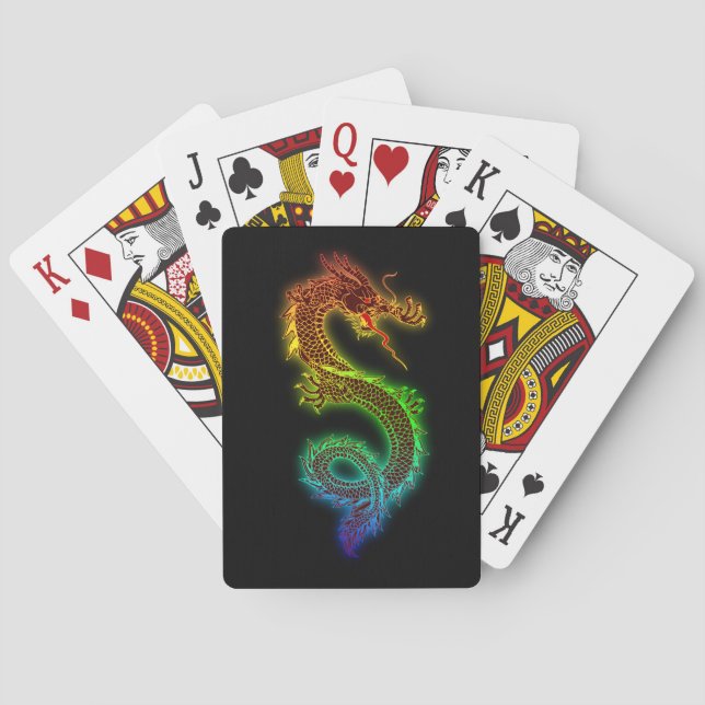 Chinesischer Drache Spielkarten (Rückseite)