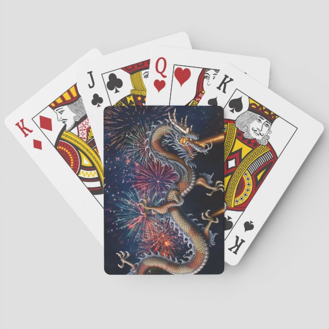 Chinesischer Drache Spielkarten (Rückseite)