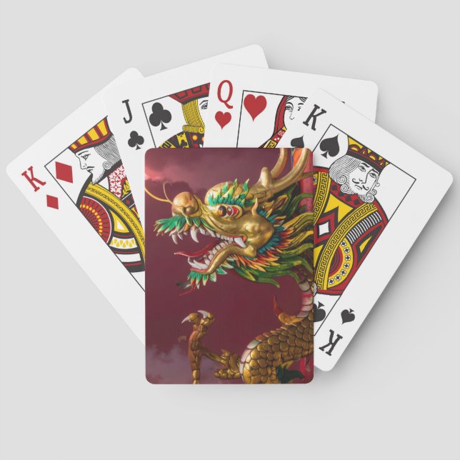 Chinesischer Drache Spielkarten (Rückseite)