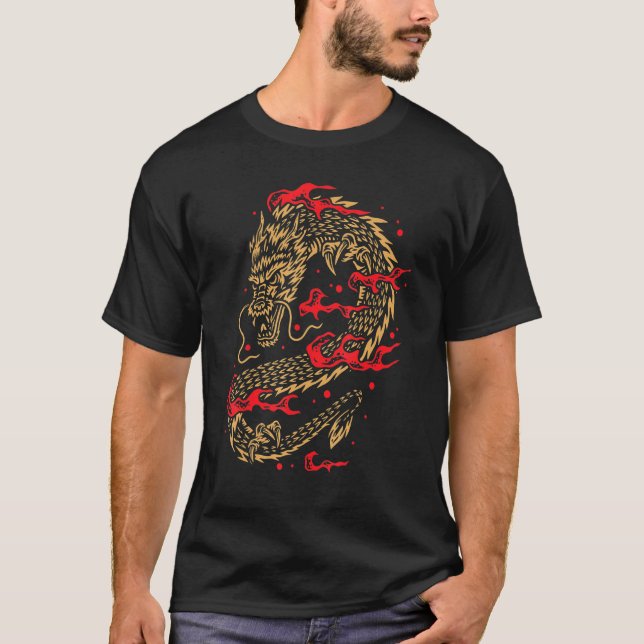 Chinesischer Drache T-Shirt (Vorderseite)