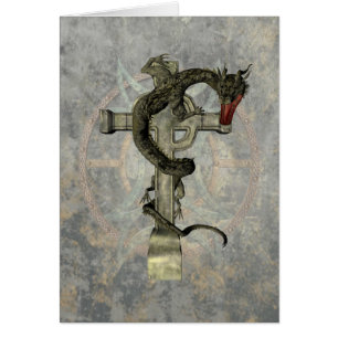 Chinesischer Drache u. keltisches Kreuz