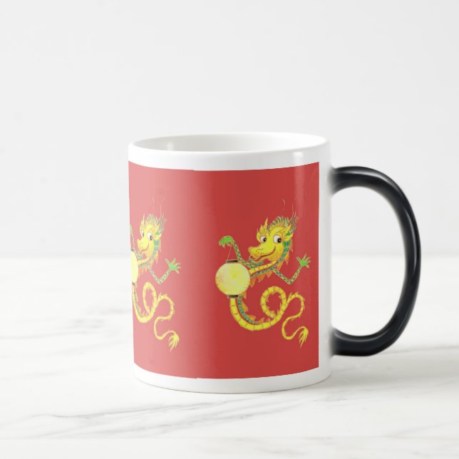 Chinesischer Drache-verwandelnde Tasse (Rechts)