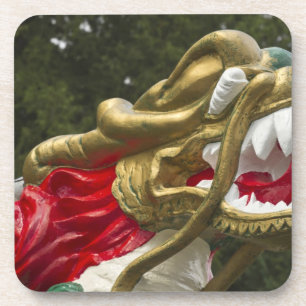 Chinesischer Drachenboot-Figurenkopf, Stanley Park Getränkeuntersetzer