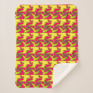 Chinesischer Dragon Sherpa Blanket Sherpadecke