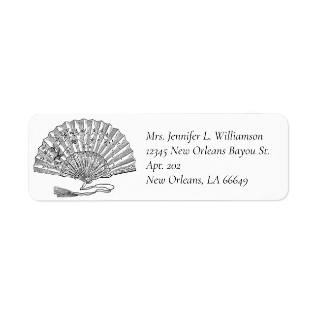 Chinesischer Falthandfan Elegante Vintage Mode (Vorne)