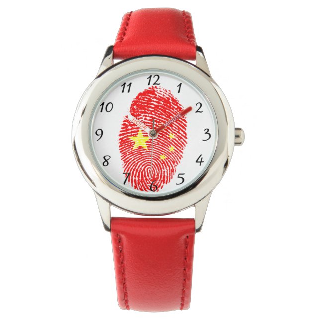 Chinesischer Fingerdruck Armbanduhr (Vorderseite)