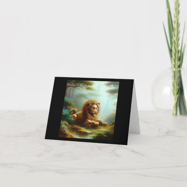 Chinesischer Foo Lion (17) Karte (Vorderseite)