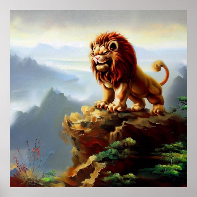 Chinesischer Foo Lion (1) Poster (Vorne)