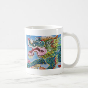 Chinesischer Foohund/Lion Guardian Mural Kaffeetasse