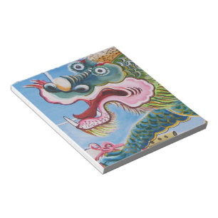 Chinesischer Foohund/Lion Guardian Mural Notizblock