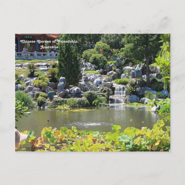 Chinesischer Garten, Chinatown, Sydney, Australien Postkarte (Vorderseite)