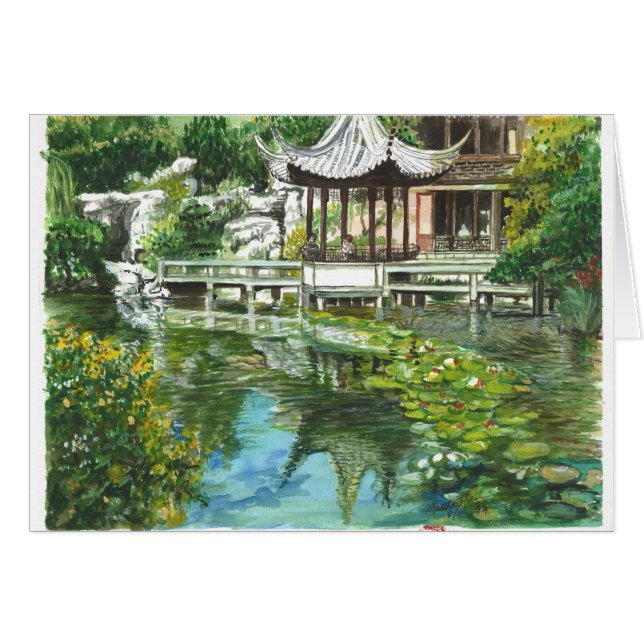 Chinesischer Garten in Portland (Vorderseite (Horizontal))
