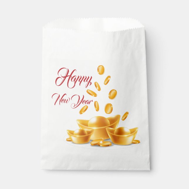 Chinesischer Glücklicher Neujahrs-Geschenkbeutel Geschenktütchen (Vorderseite)