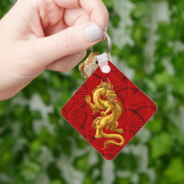 Chinesischer Golddrache-Schlüsselanhänger Schlüsselanhänger
