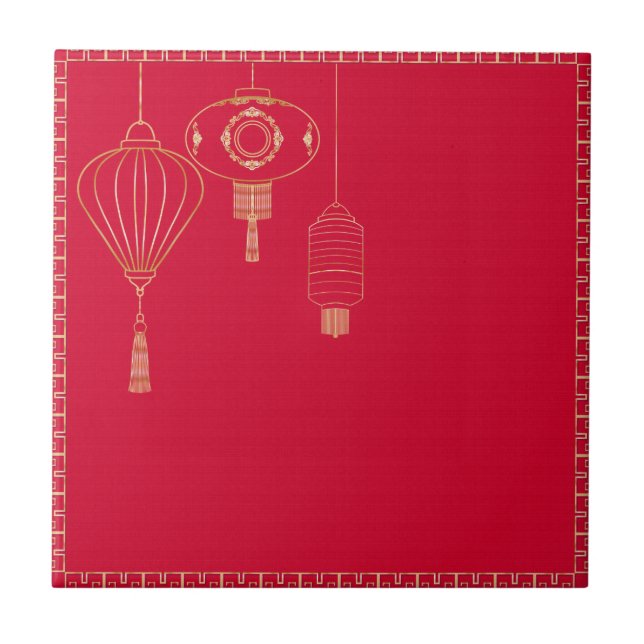 Chinesischer Hintergrund Fliese (Vorderseite)