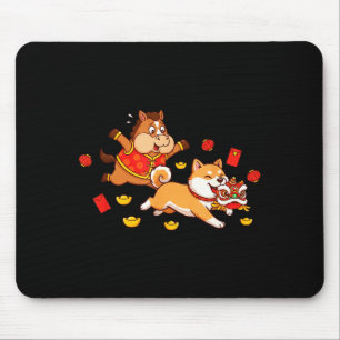 Chinesischer Hund Akita Lustige Kinder Männer Frau Mousepad