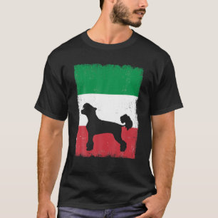 Chinesischer Hund - Italien - Flagge Italienische  T-Shirt