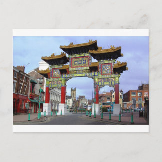Chinesischer Imperial Arch, Liverpool Vereinigtes  Postkarte