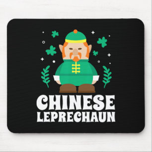 Chinesischer Kobold Lustiger St. Patricks Day Mousepad