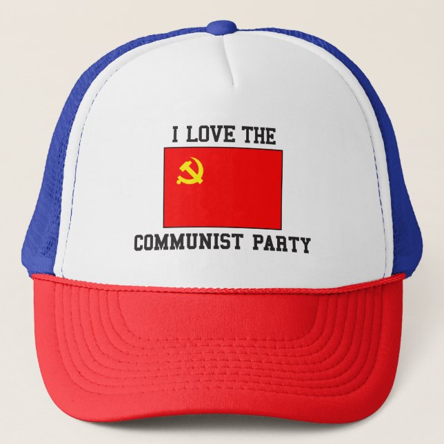 Chinesischer Kommunist-Party Truckerkappe (Vorderseite)