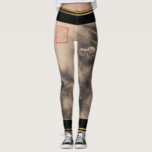Chinesischer Kunst-Drache-neues Jahr-MondLeggings Leggings