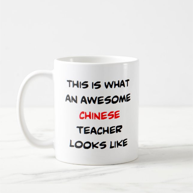 chinesischer Lehrer, phantastisch Kaffeetasse (Links)