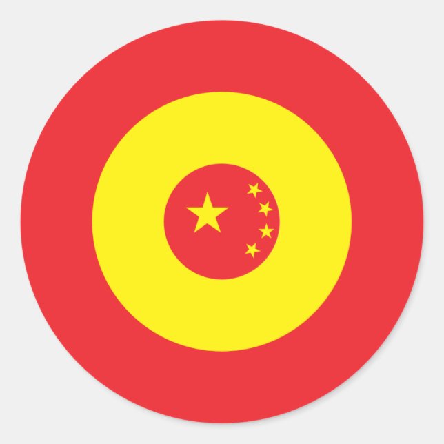 Chinesischer Mod-Rundaufkleber 3 Runder Aufkleber (Vorderseite)