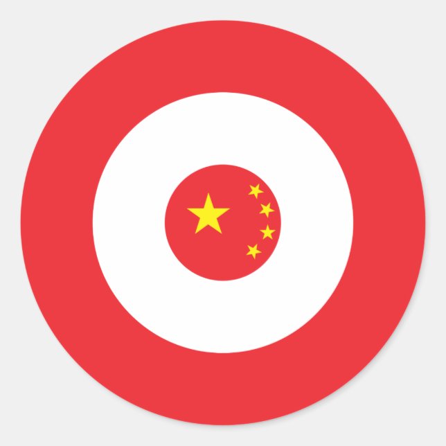 Chinesischer Mod-Rundaufkleber Runder Aufkleber (Vorderseite)
